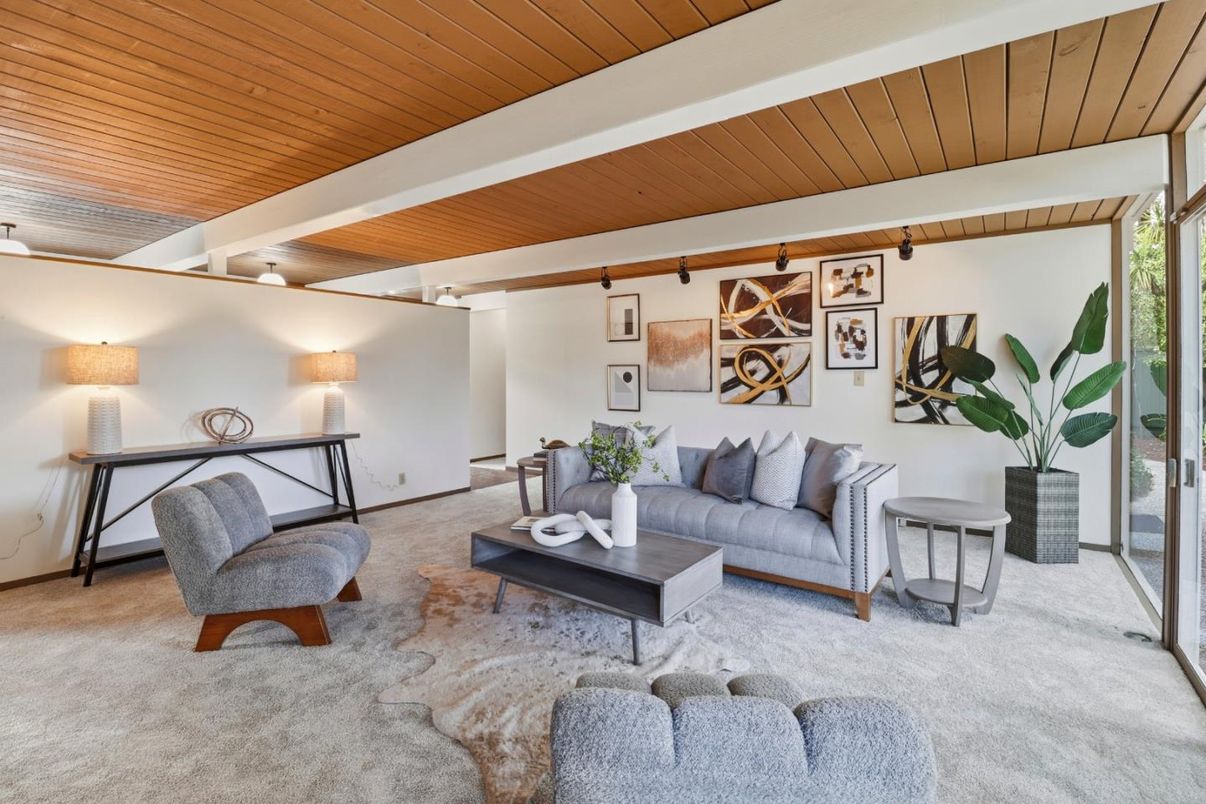 Interior, Living room, Wooden Ceilings