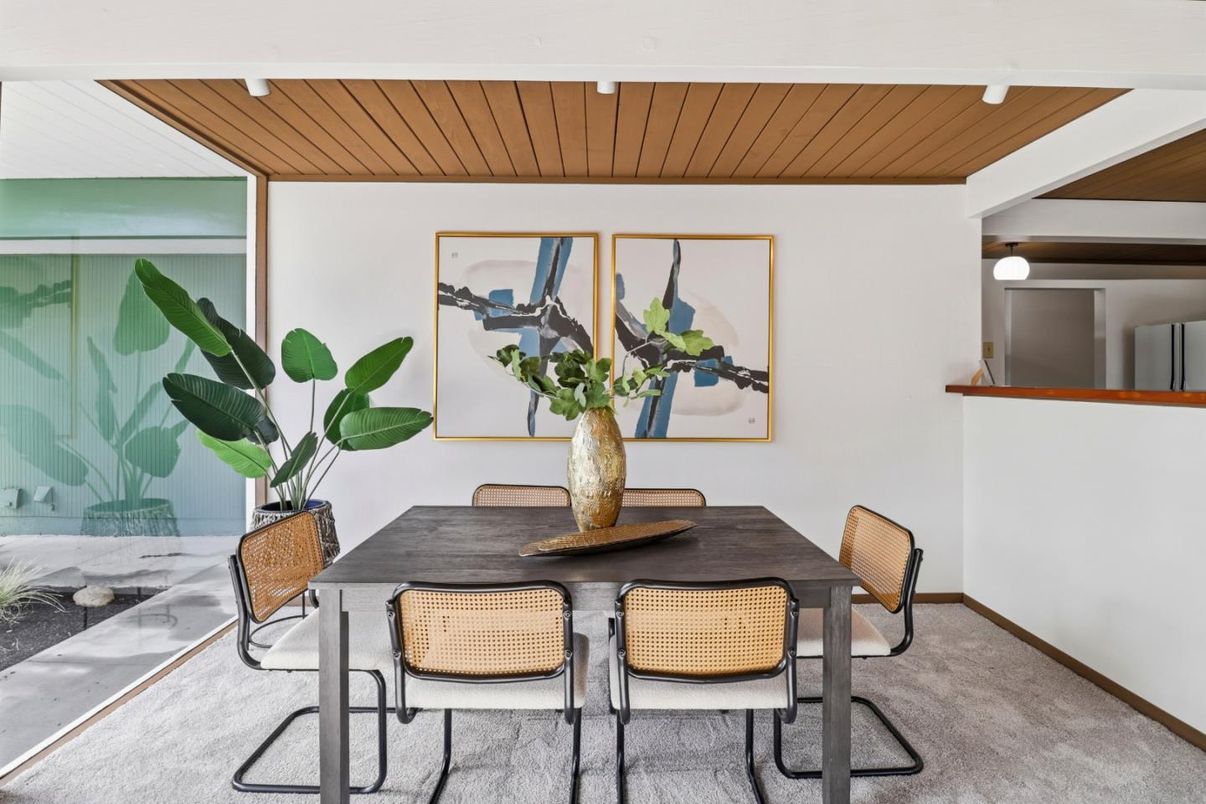 Dining room, Interior, Wooden Ceilings