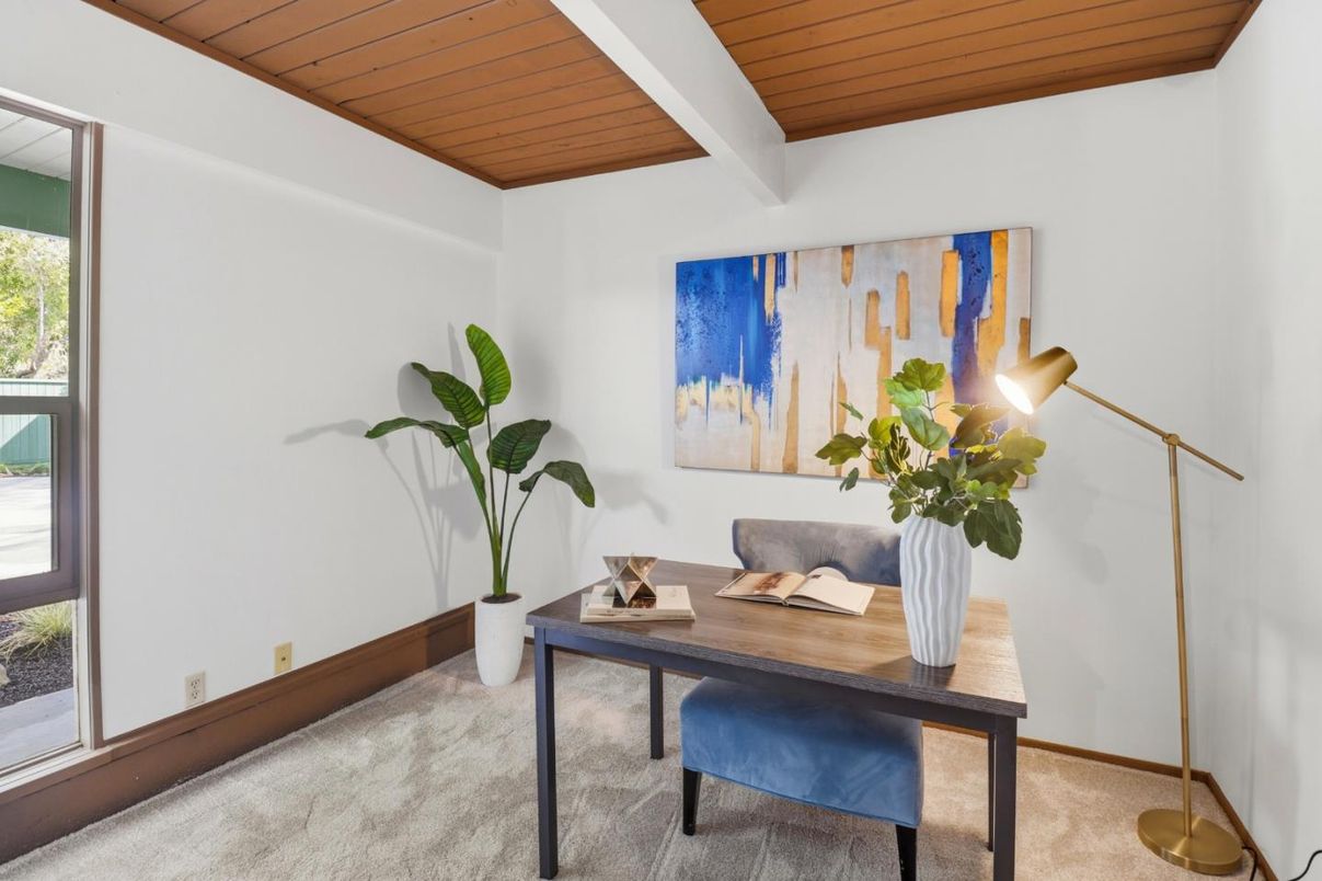 Home Office, Interior, Wooden Ceilings