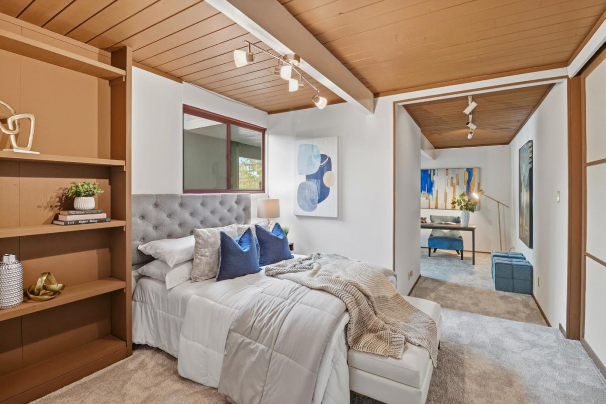 Bedroom, Interior, Wooden Ceilings