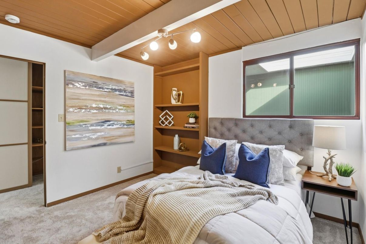 Bedroom, Interior, Wooden Ceilings