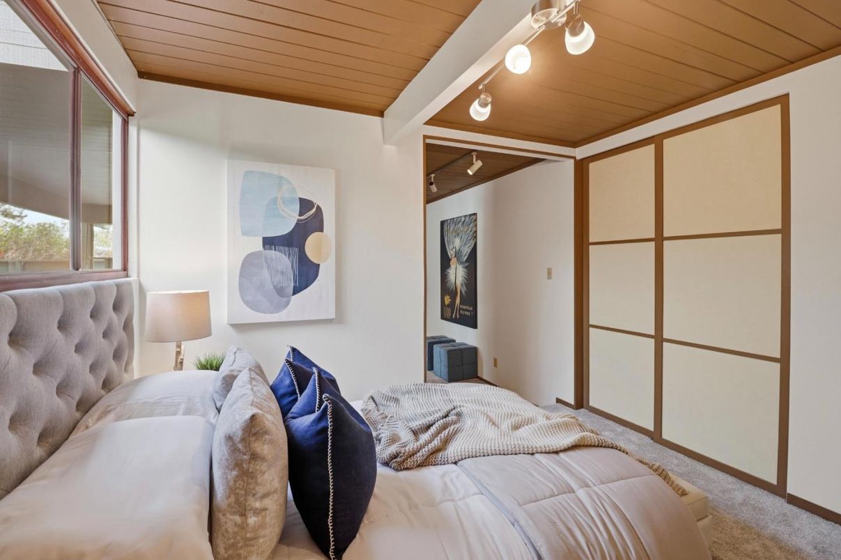 Bedroom, Interior, Wooden Ceilings