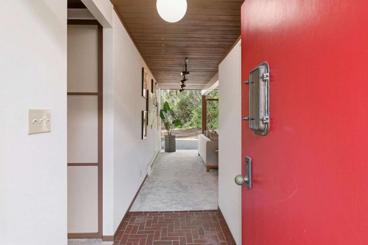 Exterior, Interior, Recessed Lighting, Wooden Ceilings
