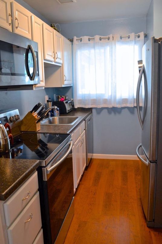 Interior, Kitchen, Wood Texture Flooring