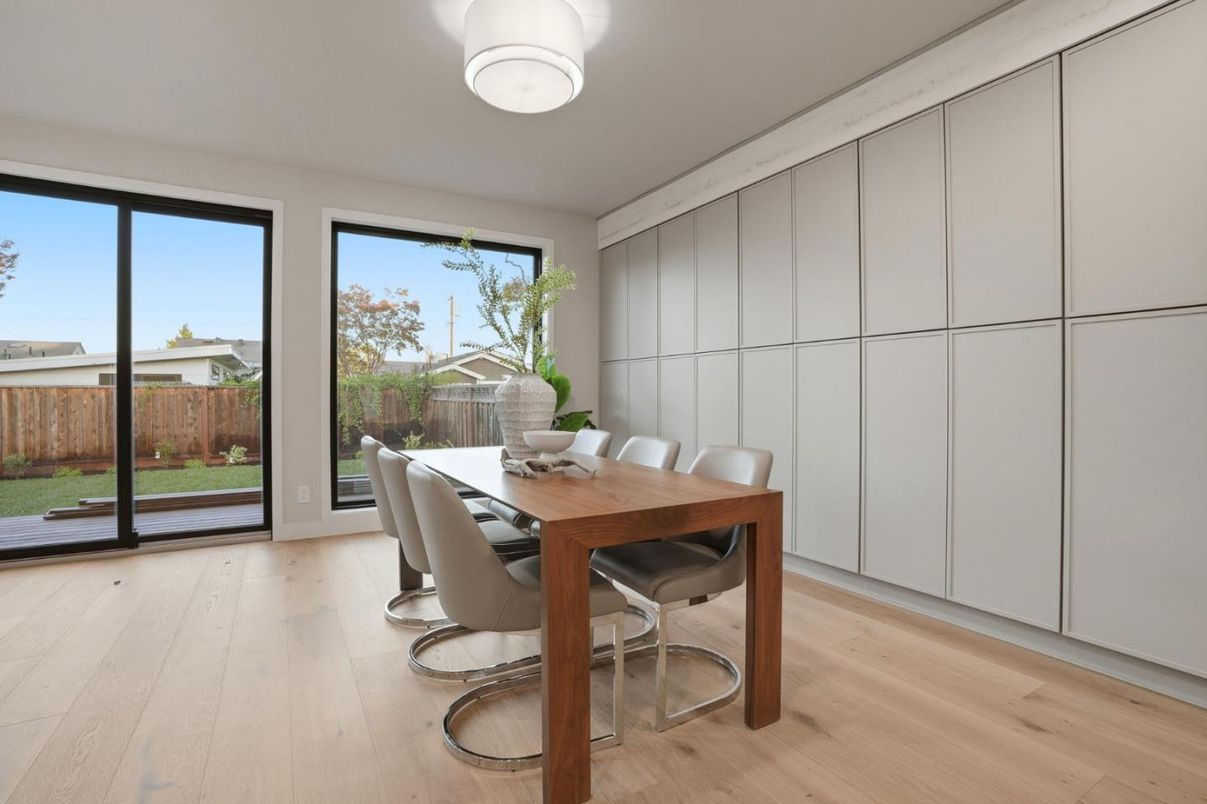 Dining room, Interior, Wood Texture Flooring