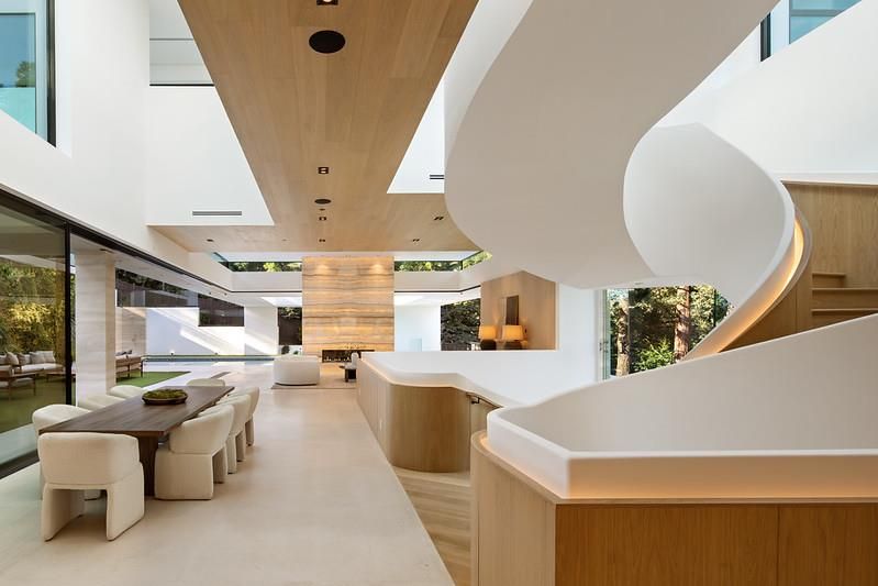 Dining room, Interior, Recessed Lighting