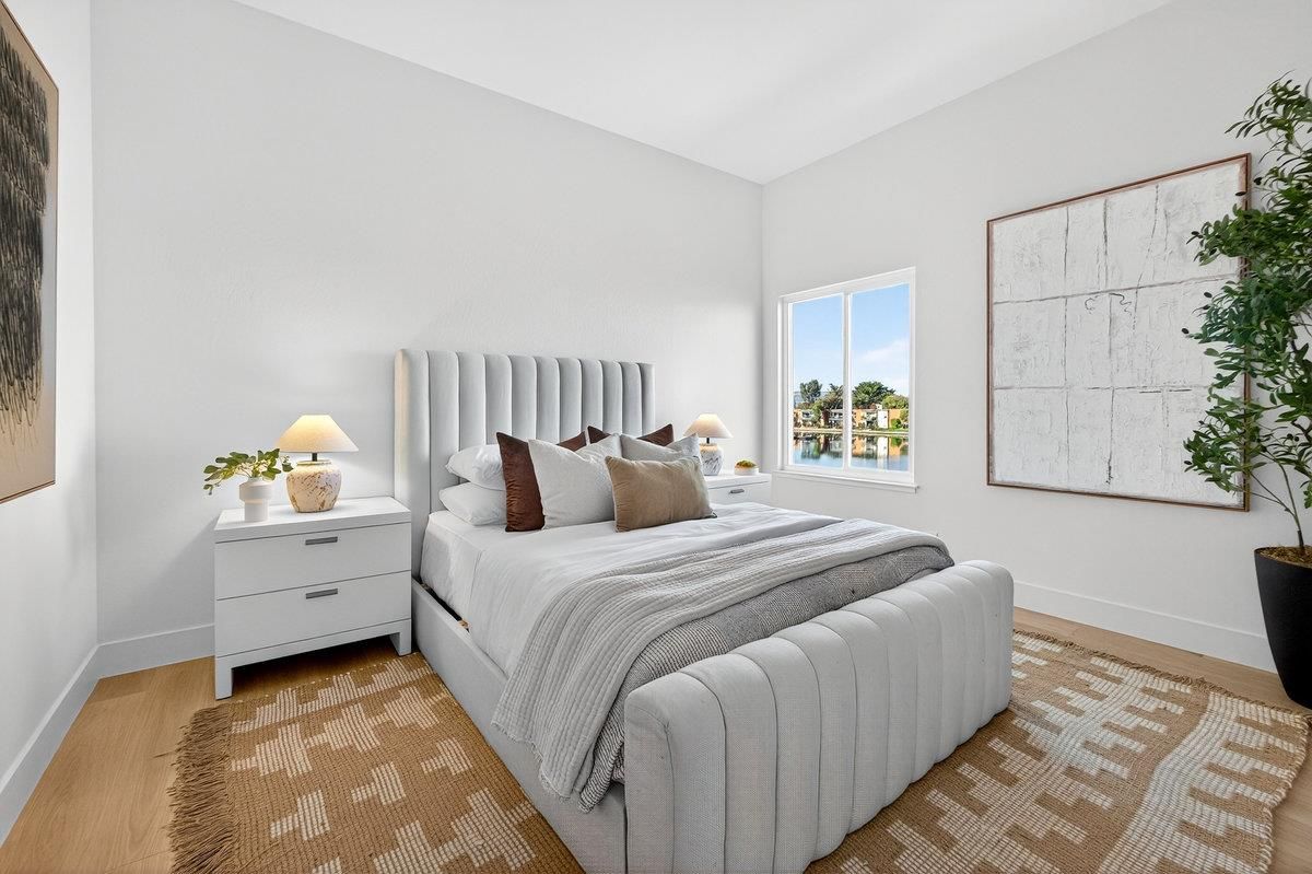 Bedroom, Interior, Wood Texture Flooring