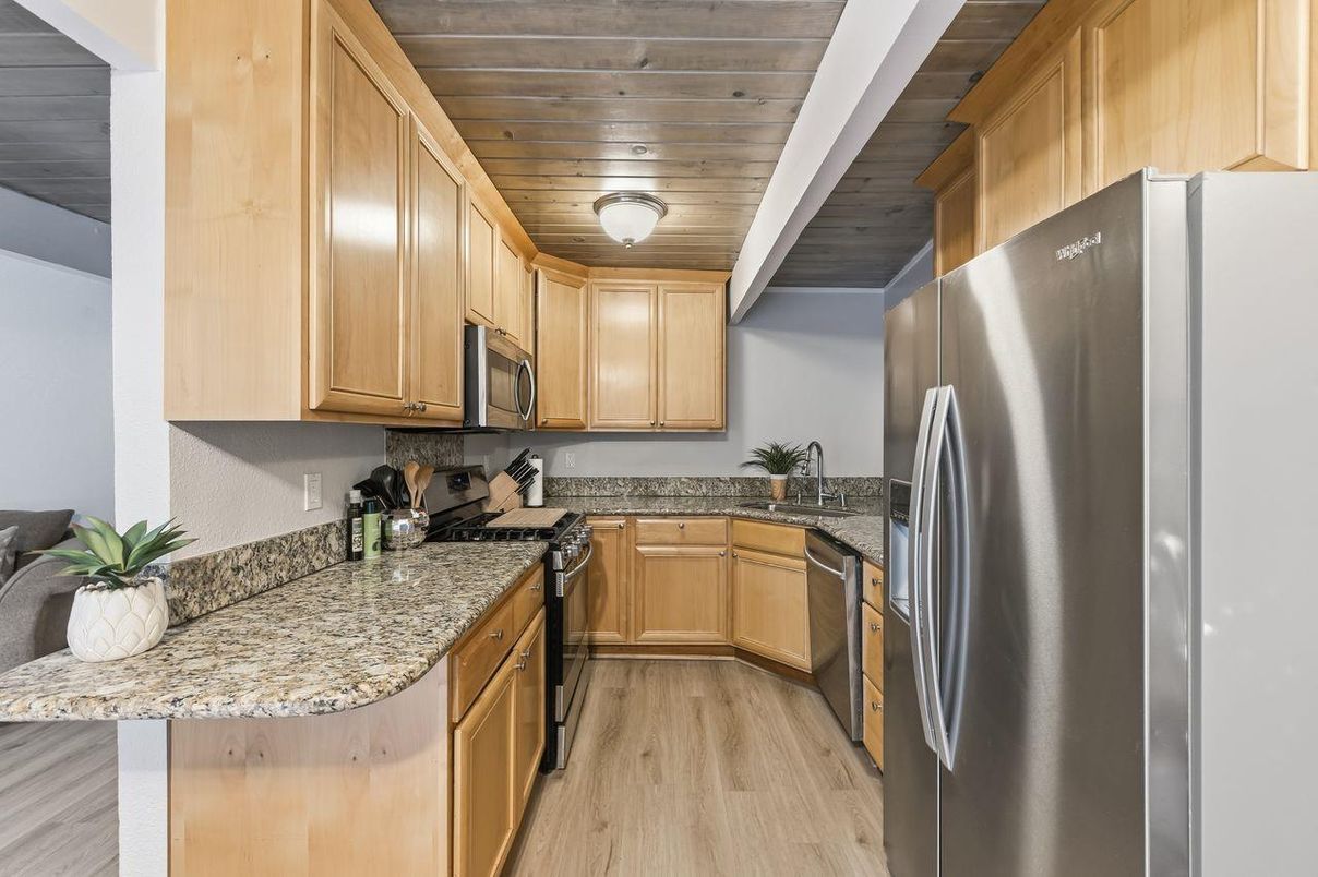 Interior, Kitchen, Wooden Ceilings, Wood Texture Flooring