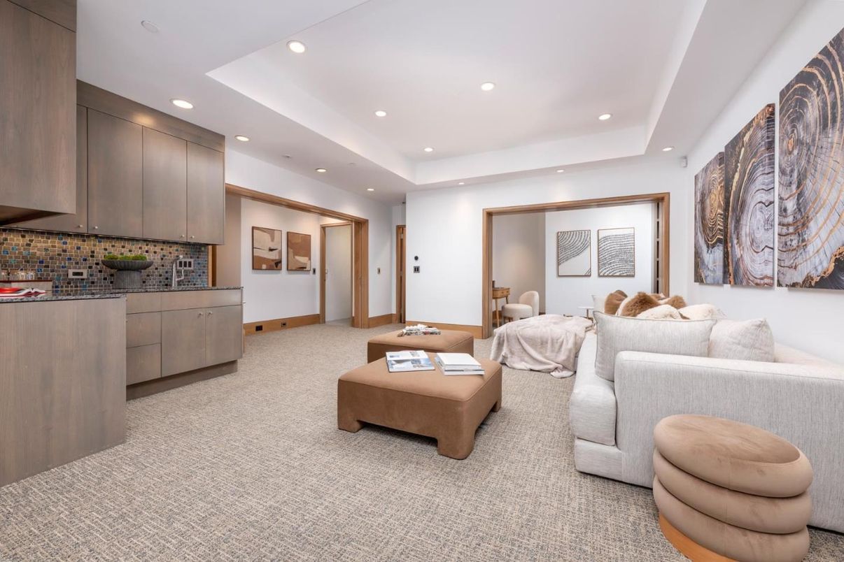 Interior, Living room, Recessed Lighting