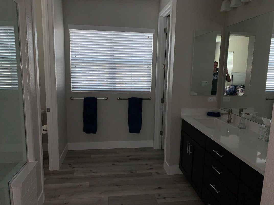 Bathroom, Interior, Wood Texture Flooring