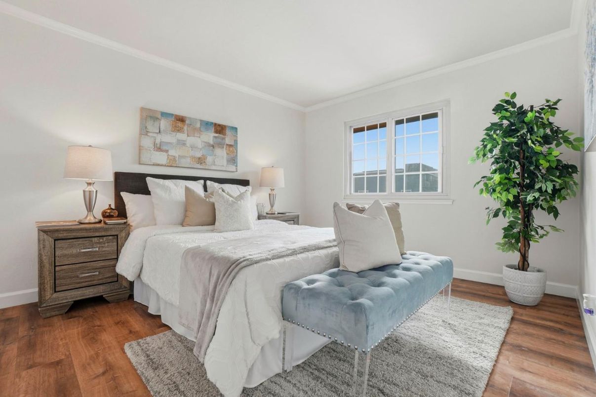 Bedroom, Interior, Wood Texture Flooring
