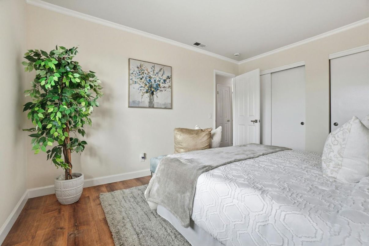 Bedroom, Interior, Wood Texture Flooring