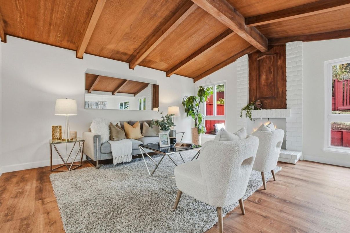 Fireplace, Interior, Living room, Wooden Beams, Wooden Ceilings, Wood Texture Flooring