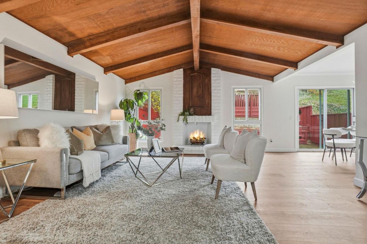 Fireplace, Interior, Living room, Wooden Beams, Wooden Ceilings, Wood Texture Flooring