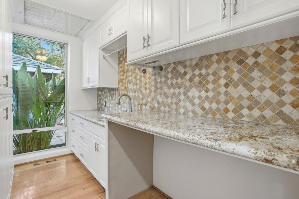 Interior, Kitchen, Wood Texture Flooring