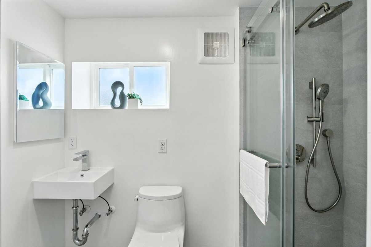 Bathroom, Glass Shower, Interior