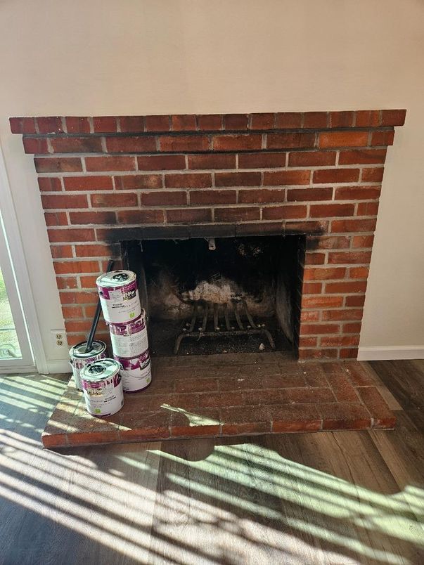 Fireplace, Interior, Wood Texture Flooring