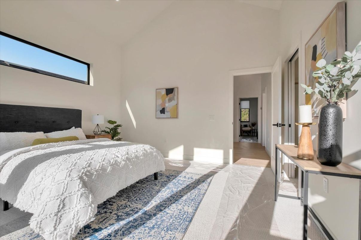 Bedroom, Interior, Wood Texture Flooring