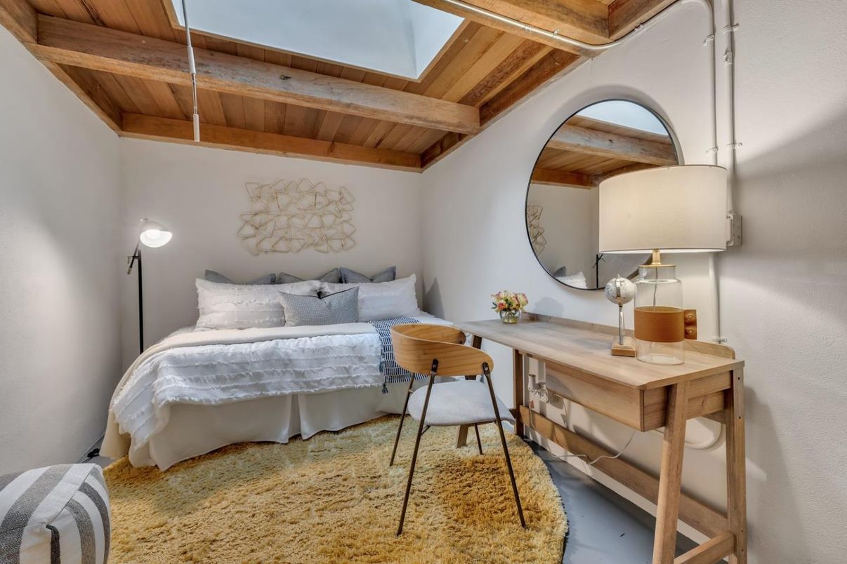 Bedroom, Interior, Wooden Beams, Wooden Ceilings