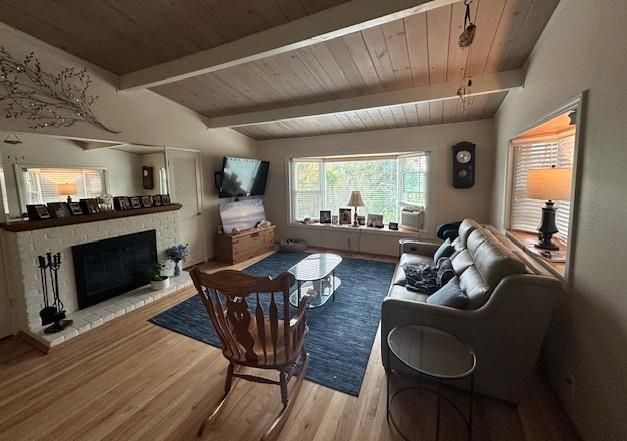 Fireplace, Interior, Living room, Wooden Ceilings, Wood Texture Flooring