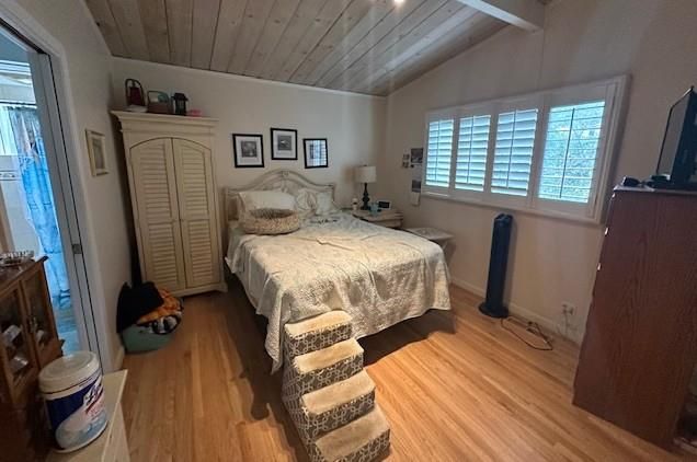 Bedroom, Interior, Wooden Ceilings, Wood Texture Flooring