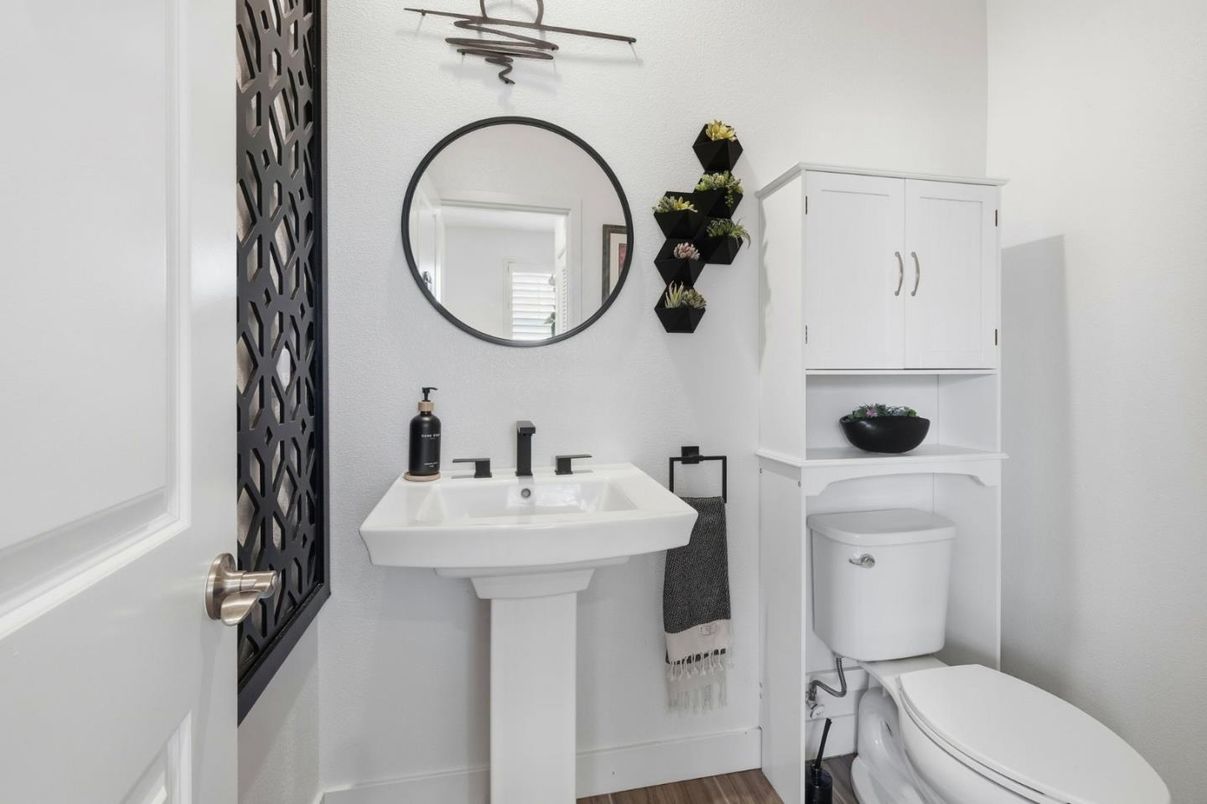 Bathroom, Interior, Wood Texture Flooring