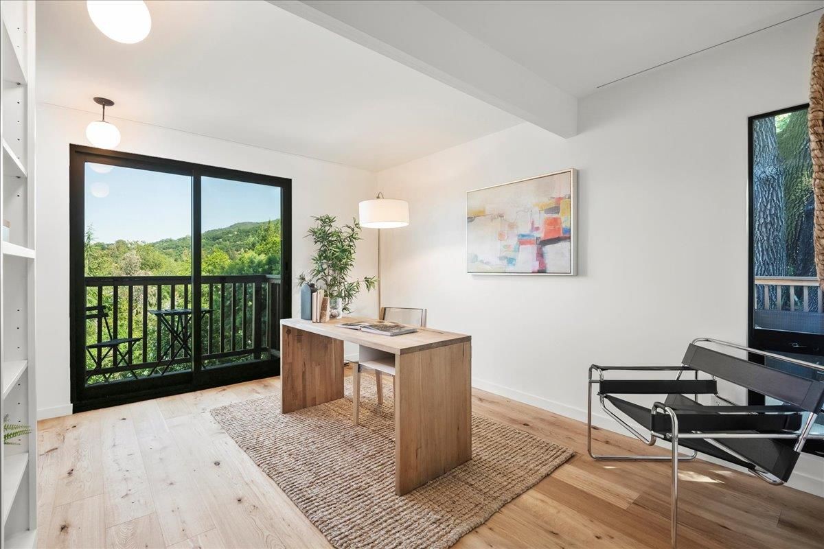 Home Office, Interior, Wood Texture Flooring