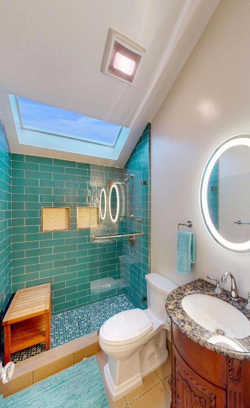 Bathroom, Glass Shower, Interior