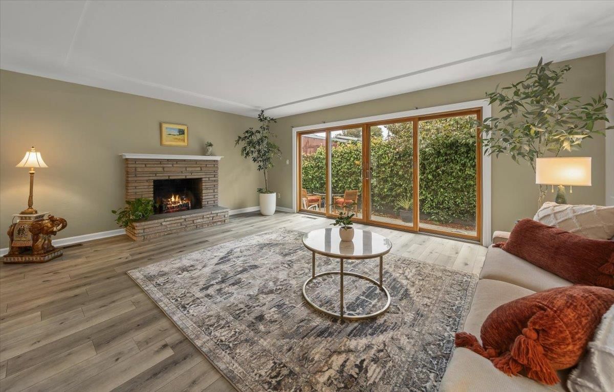 Fireplace, Interior, Living room, Wood Texture Flooring