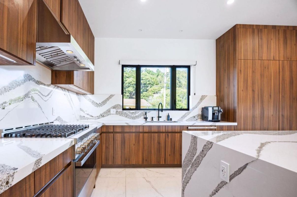 Interior, Kitchen, Marble, Recessed Lighting