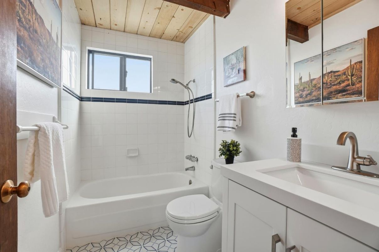 Bathroom, Interior, Wooden Ceilings