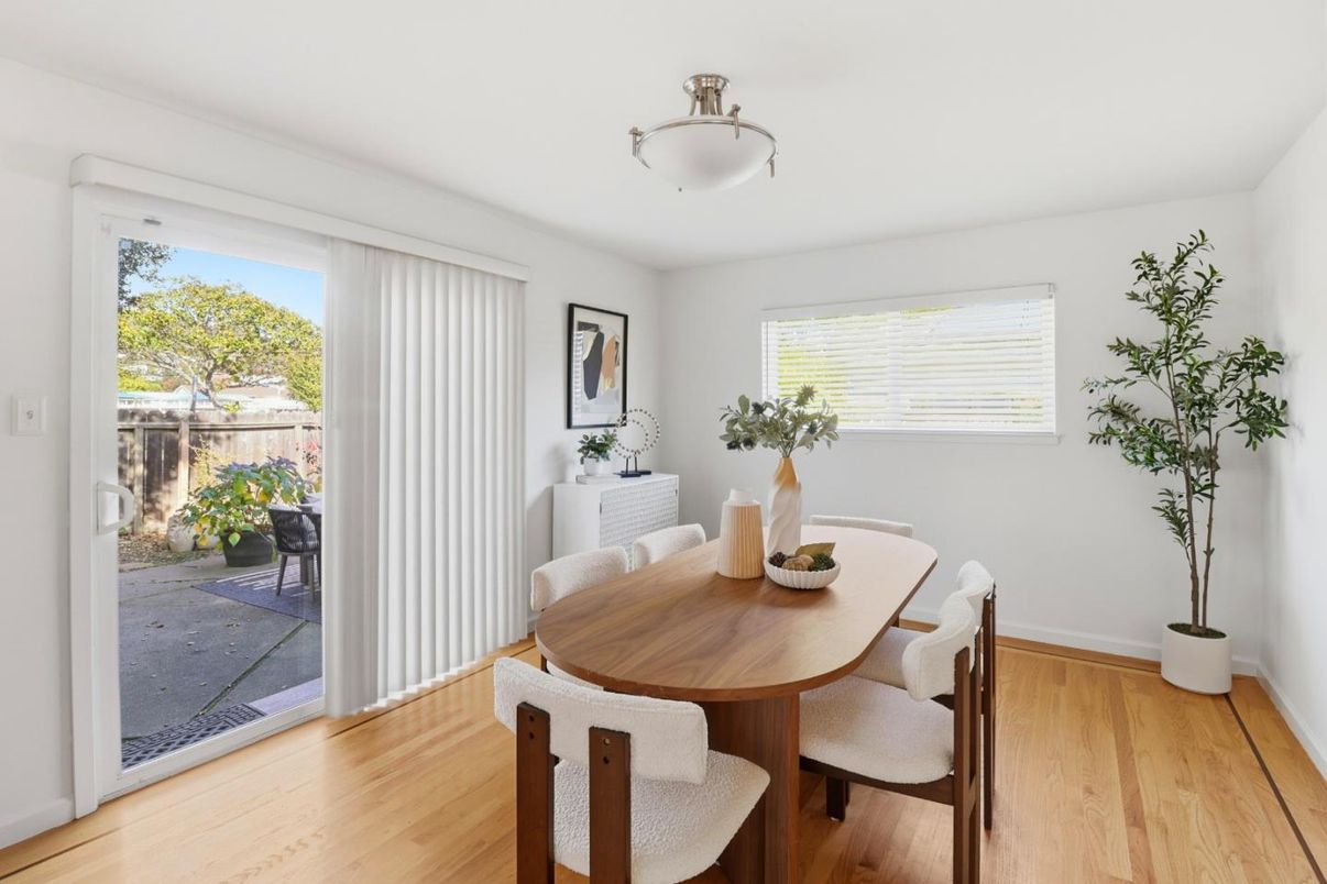 Dining room, Interior, Wood Texture Flooring