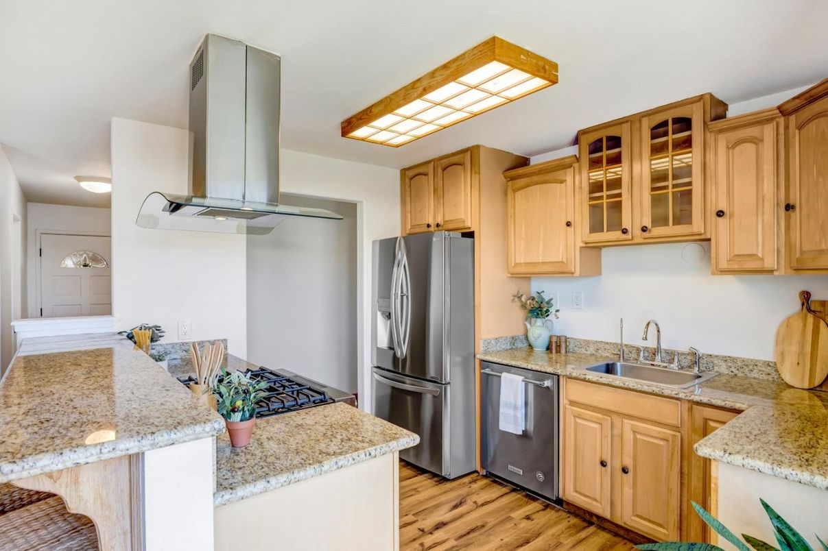 Interior, Kitchen, Wood Texture Flooring