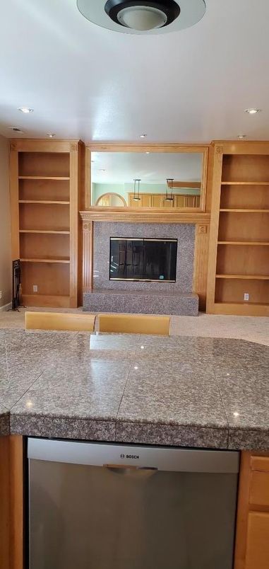 Fireplace, Interior, Recessed Lighting