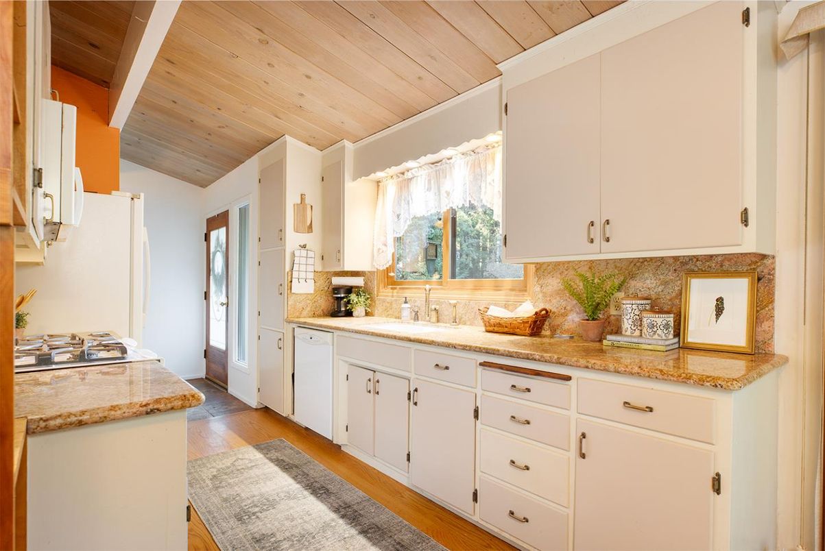 Interior, Kitchen, Wooden Ceilings, Wood Texture Flooring