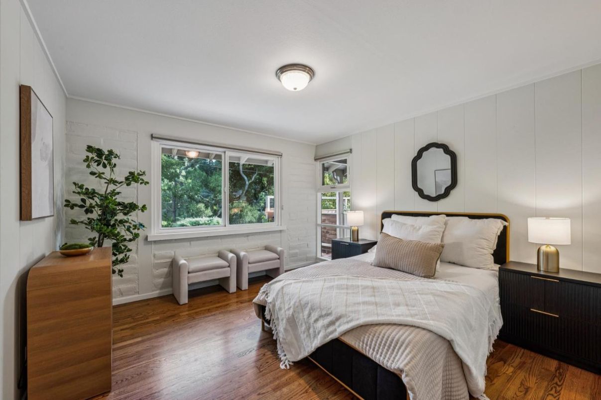 Bedroom, Interior, Wood Texture Flooring