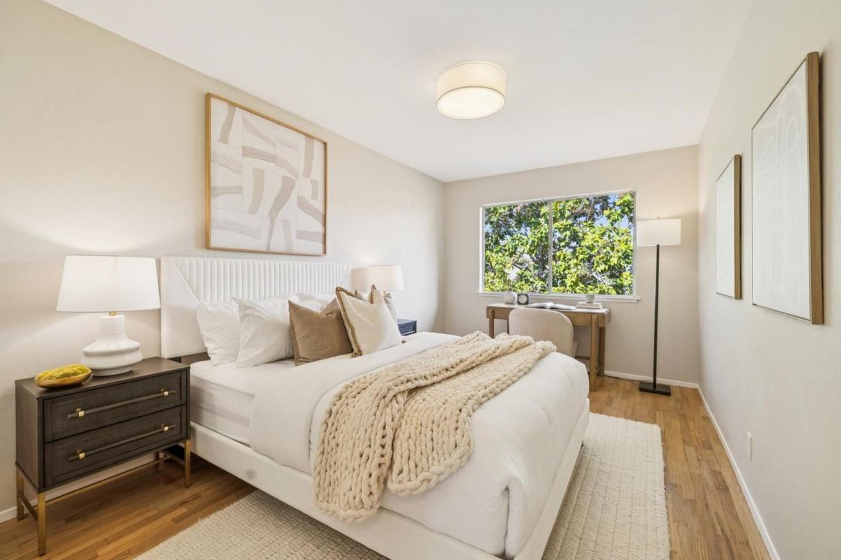 Bedroom, Interior, Wood Texture Flooring