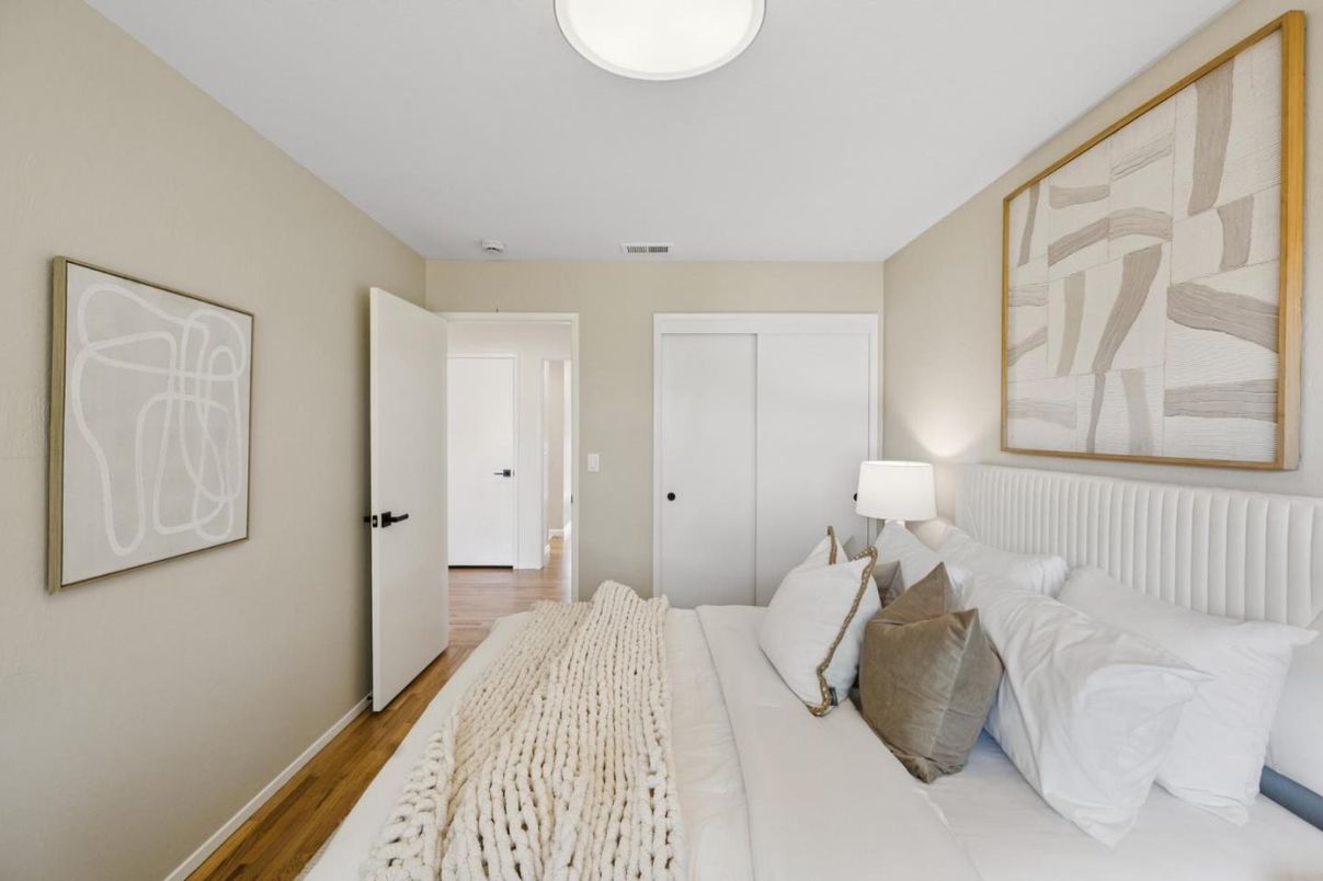 Bedroom, Interior, Wood Texture Flooring