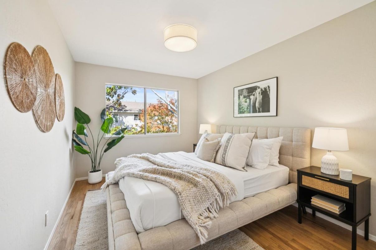 Bedroom, Interior, Wood Texture Flooring