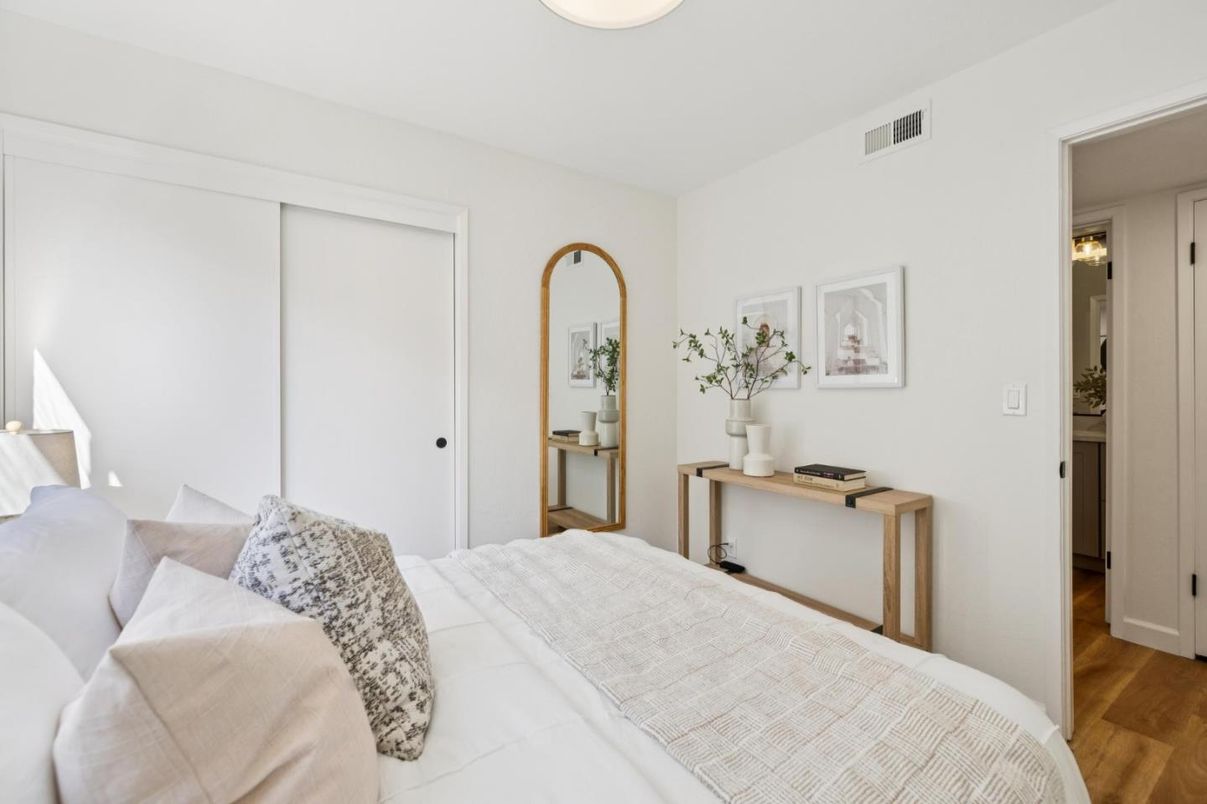 Bedroom, Interior, Wood Texture Flooring