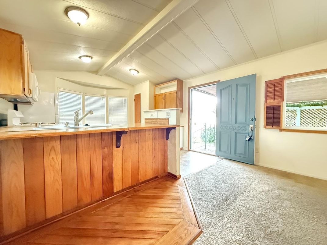 Interior, Kitchen, Wood Texture Flooring