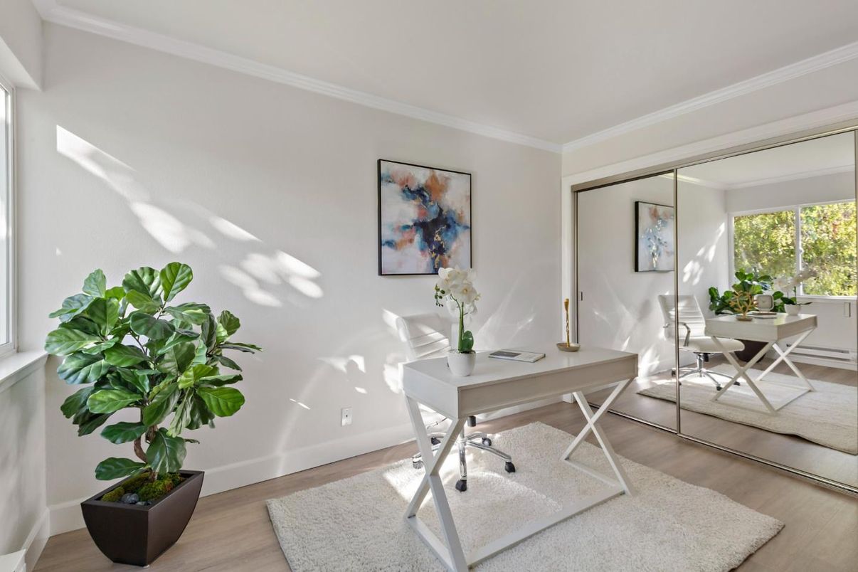 Home Office, Interior, Wood Texture Flooring