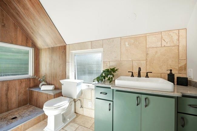 Bathroom, Interior, Wooden Walls