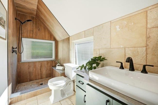 Bathroom, Interior, Wooden Walls