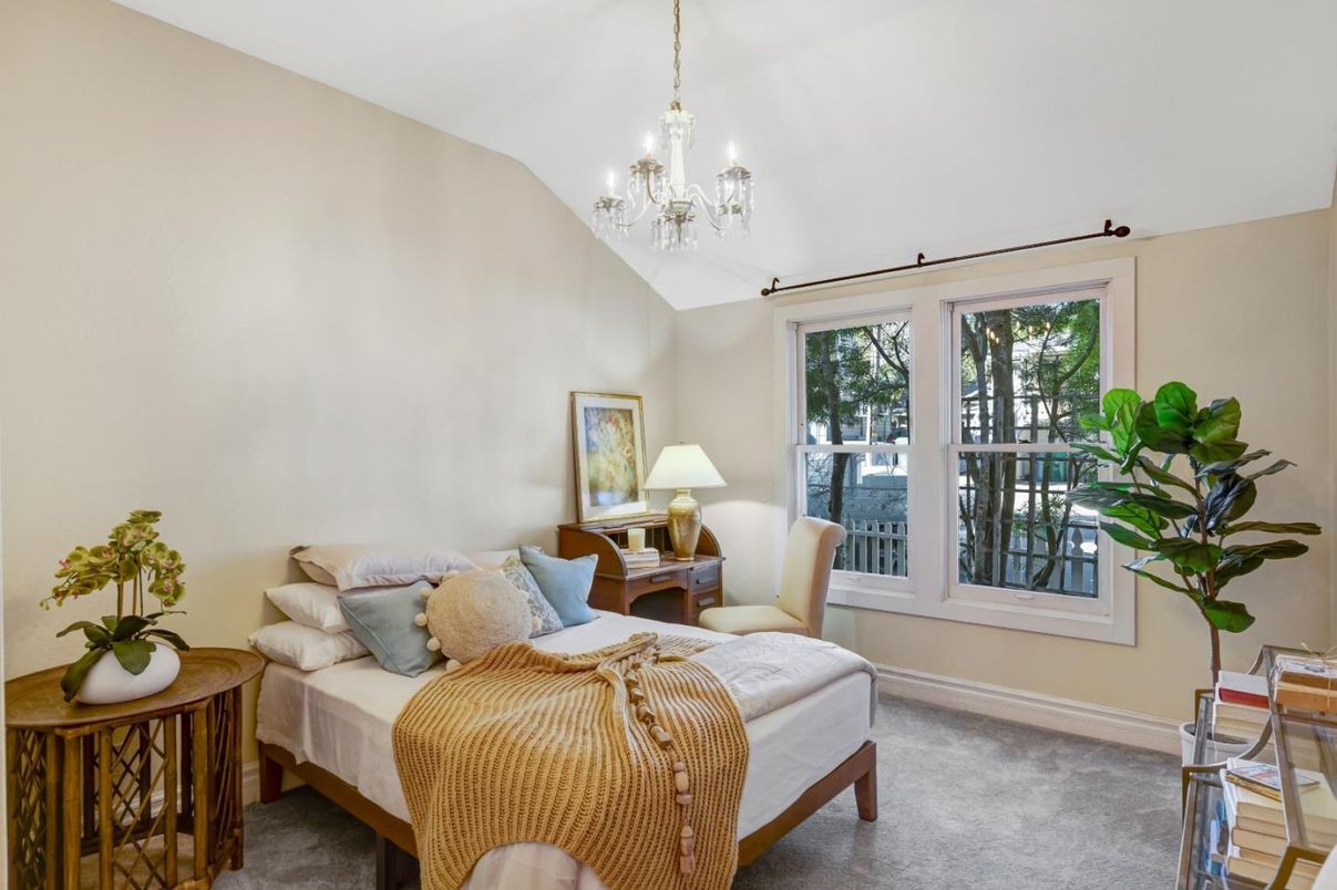 Bedroom, Chandelier, Interior