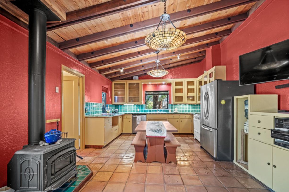 Interior, Kitchen, Pendant Lights, Wooden Beams, Wooden Ceilings