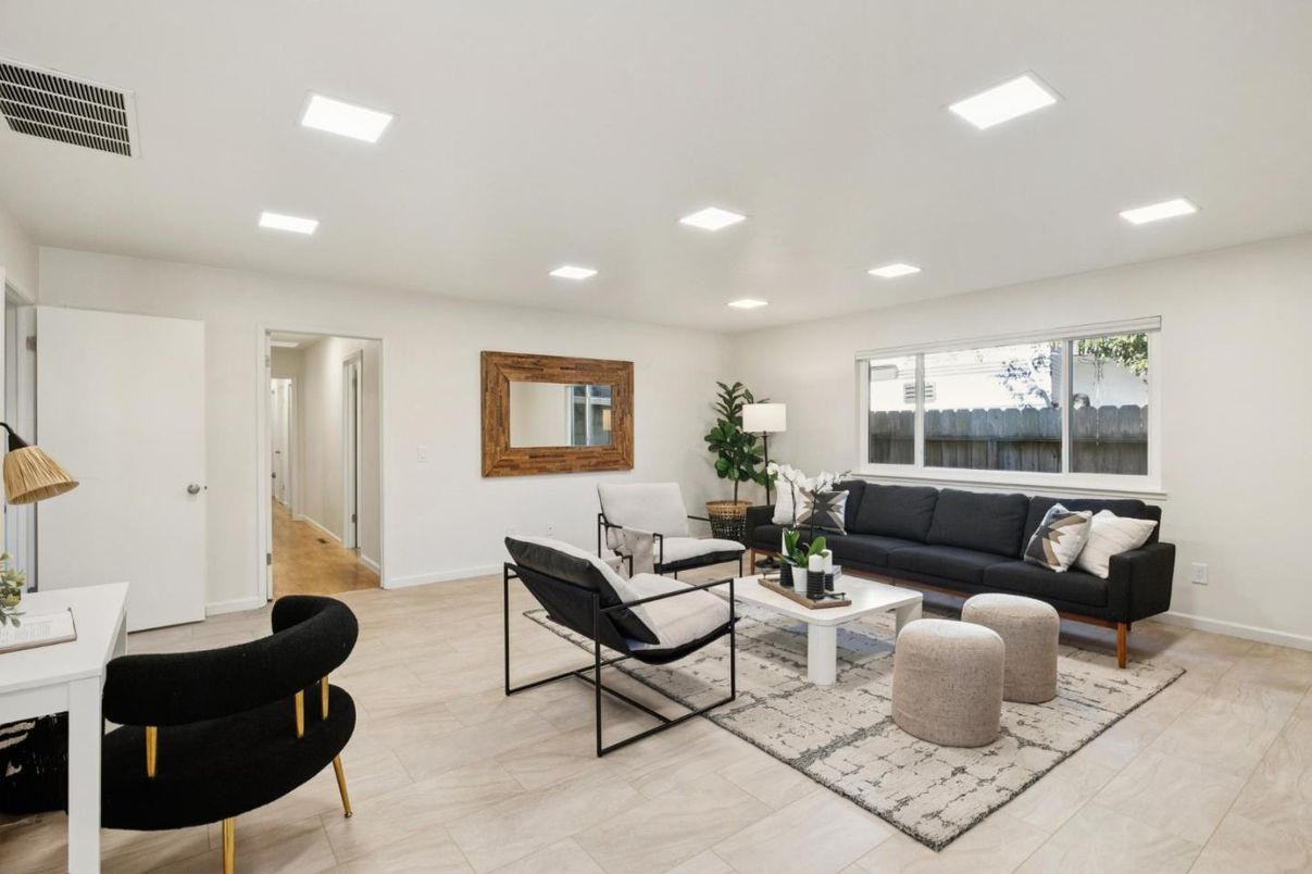 Interior, Living room, Recessed Lighting