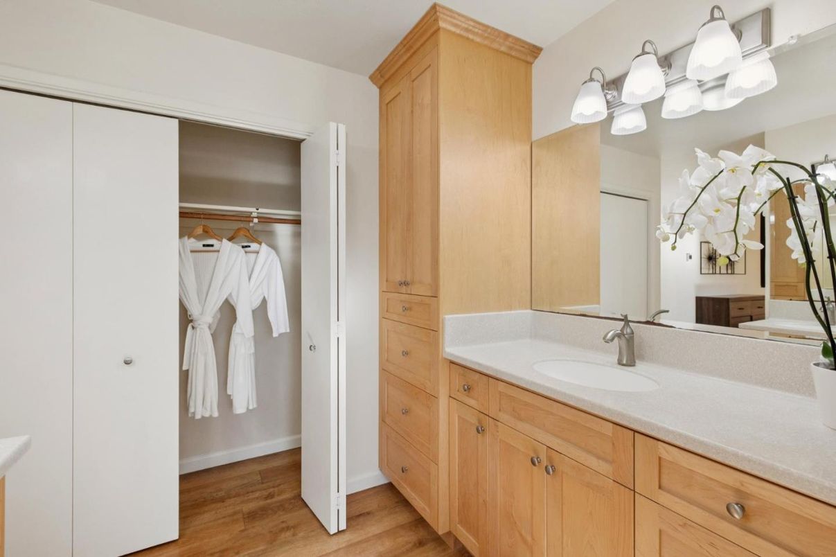 Bathroom, Interior, Wood Texture Flooring