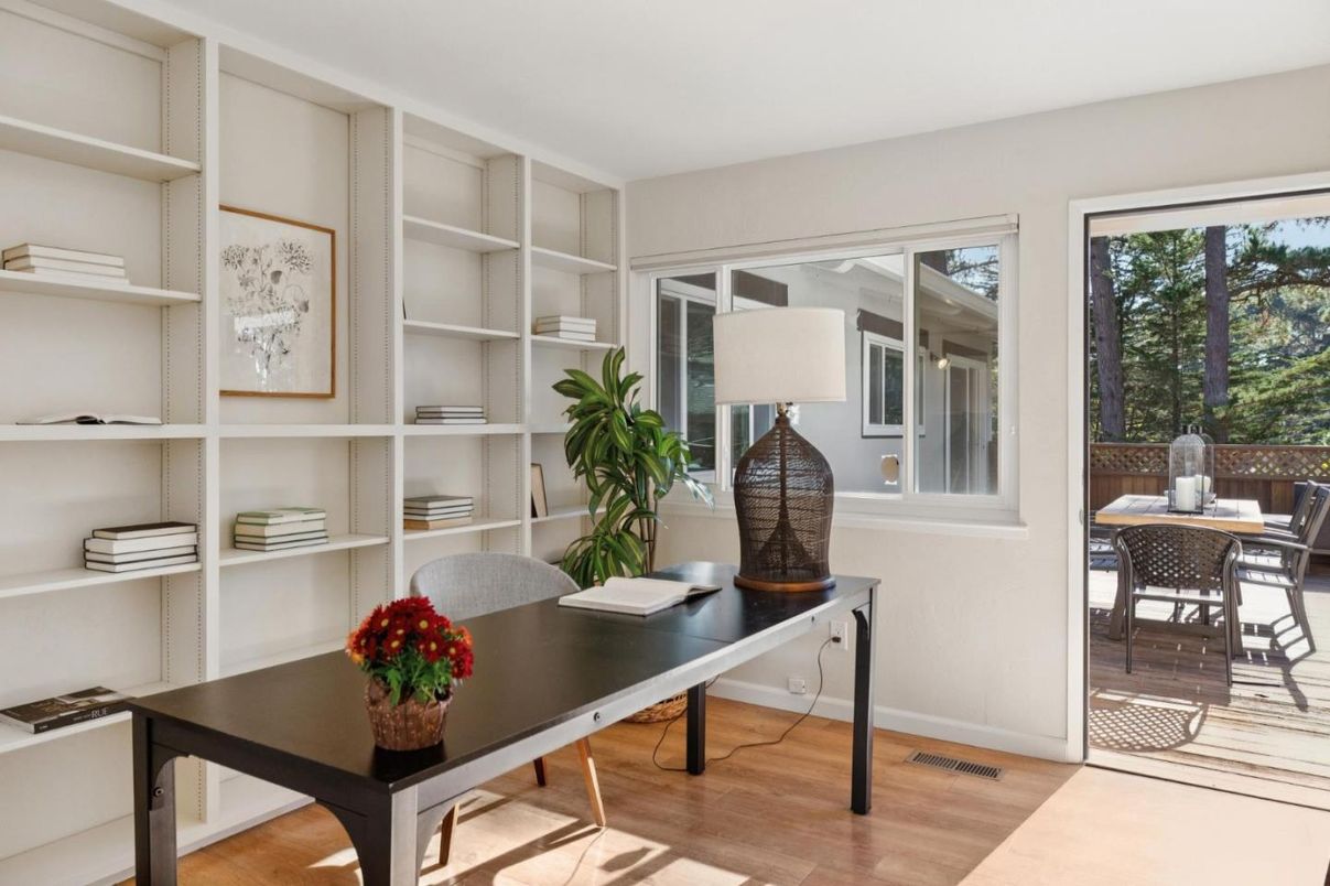 Home Office, Interior, Wood Texture Flooring