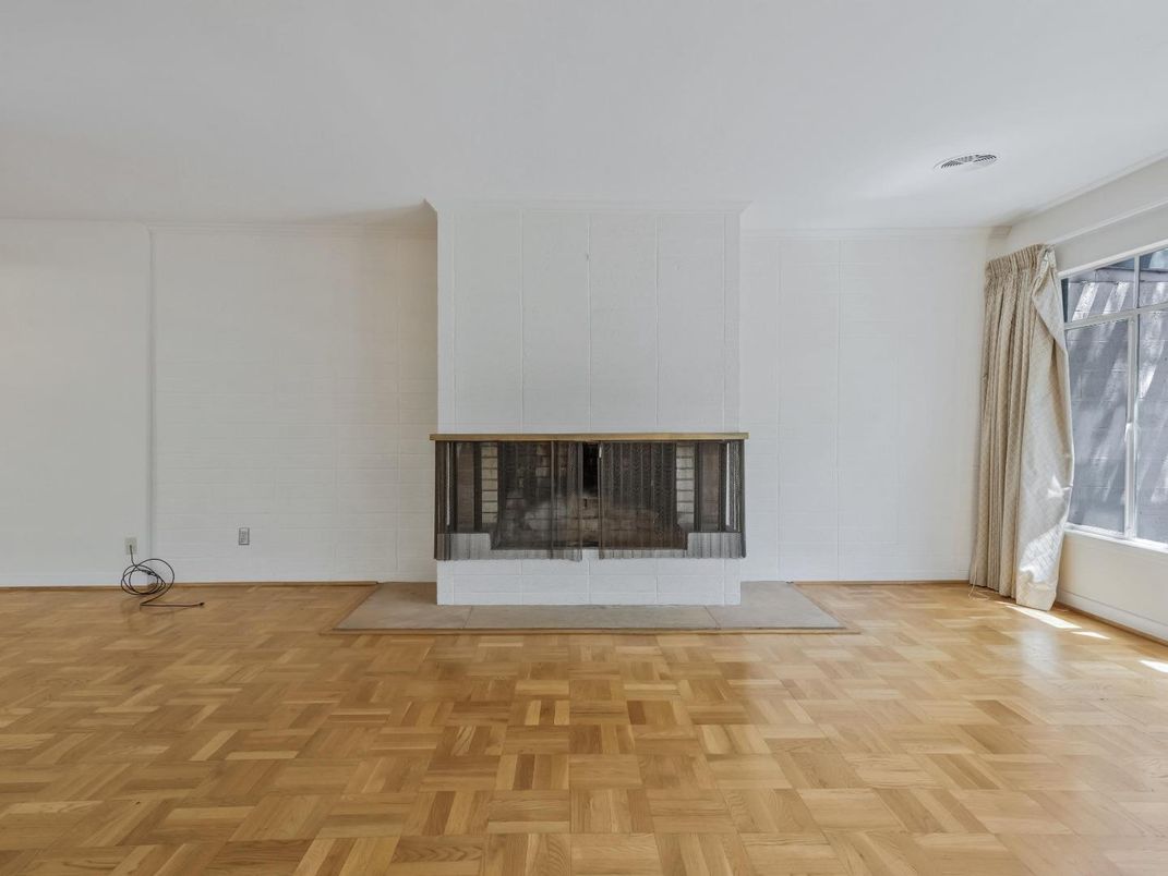 Empty room, Fireplace, Interior, Wood Texture Flooring